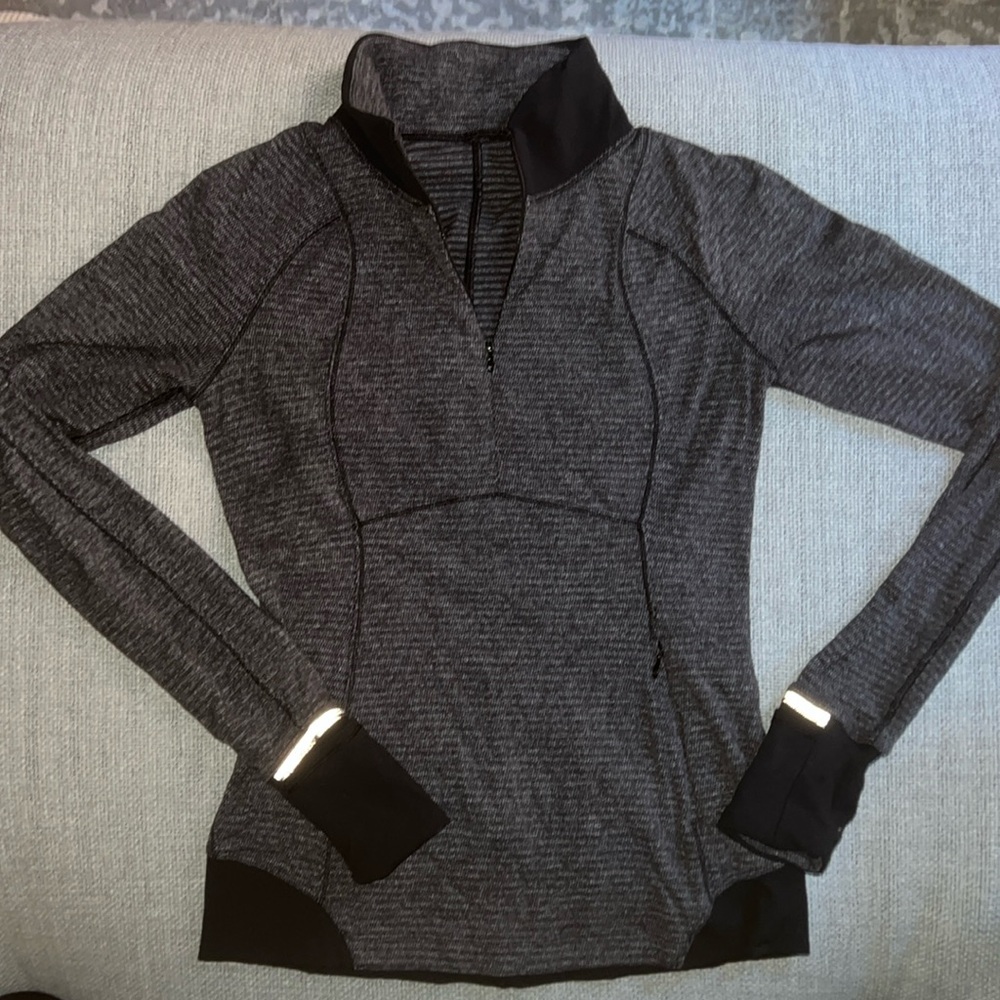Lululemon Quarter-zip Heathered Gray